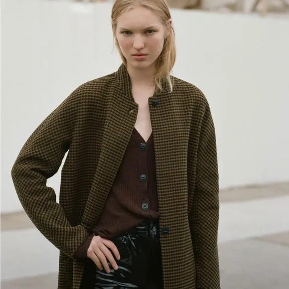 Rag & Bone Darwen coat, size medium, wool & cashmere houndstooth coat - Picture 2 of 14